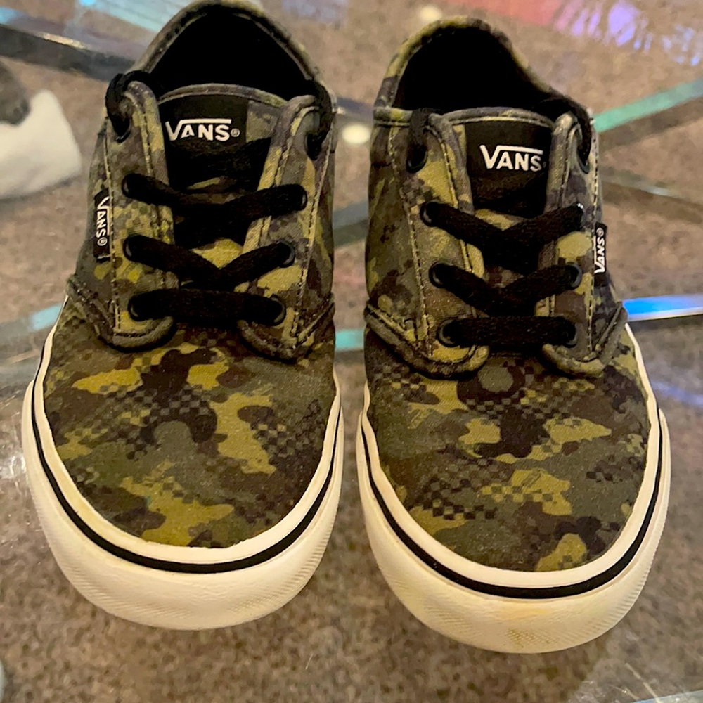 Camouflage print vans